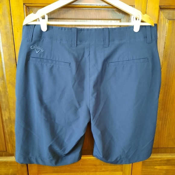 Callaway Performance Stretch navy blue flat front golf shorts MA4327 size 36 - Picture 7 of 12